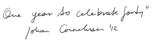 One Year to Celebrate Fourty